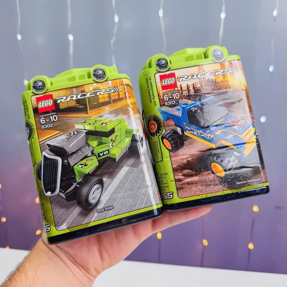 LEGO Racers 8302 & 8303 Sealed Sets – Rod Rider & Demon Destroyer